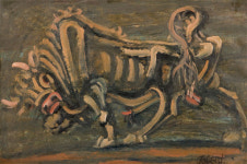 이중섭 ‘황소’ 35억6천만원 낙찰..빨래터 기록 못 넘어