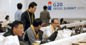 [서울 G20회의] 내외신 기자 4000여명 취재 경쟁 돌입