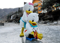 한화리조트 산정호수 얼음썰매장 오픈