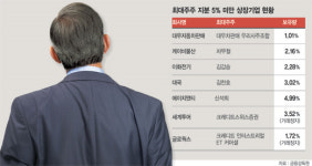 최대주주 지분 5% 안되는 곳 ‘M&A’ 노출