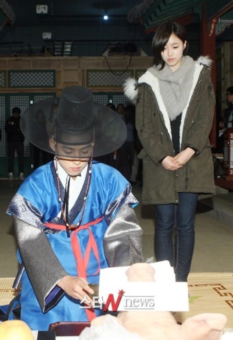 [포토] 백성현-함은정 '인수대비, 시청률 대박을 기원하며~'