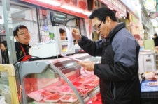 통계청장, 대전 문창 전통시장 물가 점검