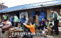 금호건설, 익산서 독거노인 찾아 봉사활동