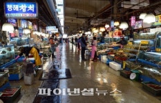 한가한 노량진 수산물 시장