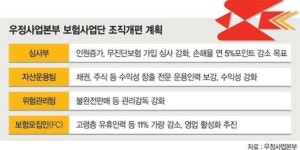 우체국 보험, 내년 민영사 수준 영업환경 조성