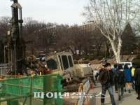 새학기부터 공사중인 연세대 백양로