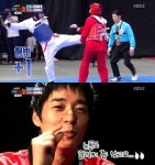 ‘예체능’ 서지석, 윤형빈과의 태권도 대결에서 코피 터져