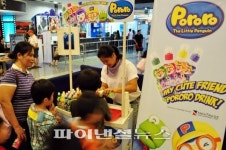 ‘뽀로로 음료’ 중국 등 해외 어린이들에게 인기