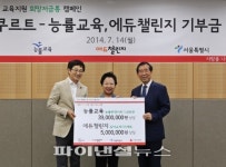 능률교육,저소득가정 아동에 한영사전 1000부 기탁