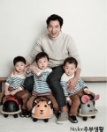 송일국 세 쌍둥이 화보, 이젠 딸 쌍둥이 욕심까지?