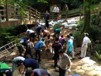 부산관광公 수해 현장 복구활동