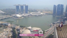 [VPR]LG유플러스, 싱가포르 고공 비보잉 영상도 안방에서 생중계로 본다.