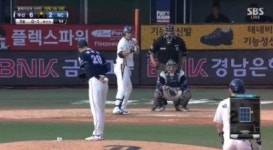 플레이오프 5차전, 두산베어스 VS NC다이노스..현재 6대4