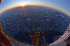 114층서 바라본 서울의 일출
