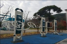 남성주휴게소(창원방향) 쉼터에 휘트니스 기구 설치