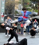 눈을 뗄수 없는 택견 시범