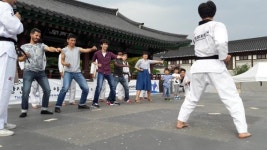 서울시, 남산골에서 관광객 대상 품새 격파 등 태권도 공연