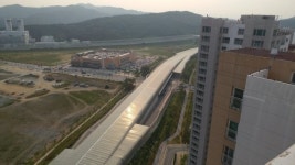 행정도시건설청, 첫마을 방음터널에 태양광패널 설치