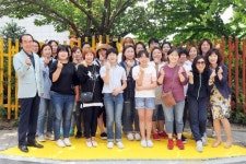 삼성전자, 용인초등학교 인근 횡단보도에 옐로카펫 설치