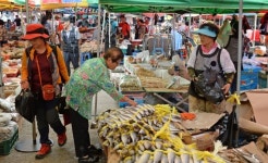 전통시장 살리기 나선 靑직원들...9천만원어치 상품권 구입  