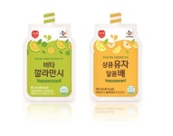 CJ프레시웨이, 파우치 음료 ‘상콤유자달콤배’와 ‘비타 칼라만시’ 출시