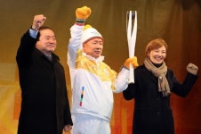 [포토뉴스] 연천군 평창동계올림픽 성화 자전거봉송