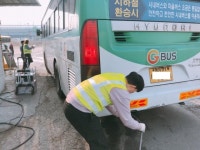 의왕시 시내버스 15대 배출가스 특별점검