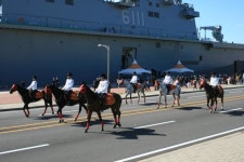 [fn포토] 제주 국제관함식과 자치경찰 ‘기마대’의 만남 
