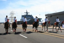 [fn포토] 제주 국제관함식과 자치경찰 ‘기마대’의 만남 