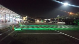 김천휴게소(부산 방향),  횡단보도 LED 발광장치 설치