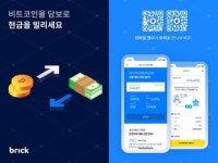 비트코인 맡기고 원화 빌리세요 더널리, 브릭 서비스 개시