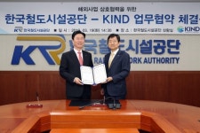 한국철도시설공단 KIND와 업무협약 체결