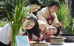 단오, 창포물에 머리 감기