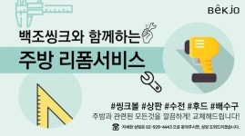 백조씽크, 주방 리폼 사업 개시