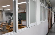 개학 앞두고 덕수고등학교 방역