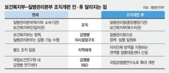 질병관리청 독립… ‘보건’‘복지’ 나눠 복수차관 체제로