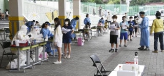 난우초 선별진료소