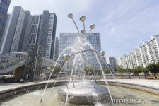 [포토뉴스] 의왕 물빛근린공원 분수