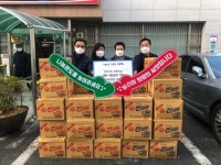 부산 북구 덕천1동 지역주민, 라면 100상자 기탁