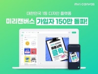 “포토샵 이제 그만”...미리캔버스 가입자 150만 돌파