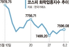 화학주 정점 찍었나… 실적 발표후 하락 ‘반전’