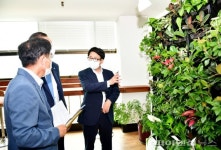 최종환 파주시장 ‘스마트가든’ 준공현장 로드체크