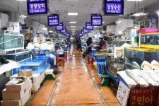 손님 없는 노량진수산시장