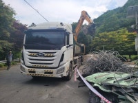 충남도, 명산에 방치된 쓰레기 수거