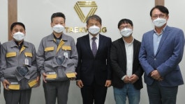 태광산업·대한화섬, 친환경 작업복 전달식 진행