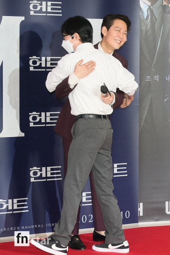 [포토] 유재석-이정재, '얼마 만인가요'