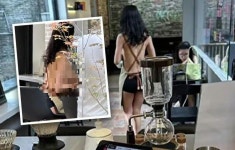 핫팬츠에 앞치마만…카페 활보한 ‘상의탈의女’에 中 ‘발칵’