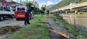 카눈 떠나자 바로 긴급복구 대구공공시설관리공단