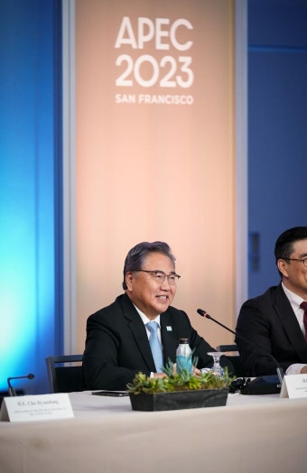 한미일 외교장관 회의 참석한 박 진 외교부 장관 한미일 동맹 재확인