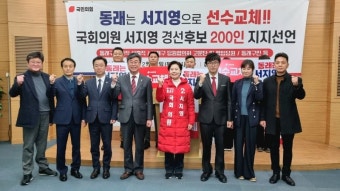 동래 서지영, 현역 김희곤 향해 